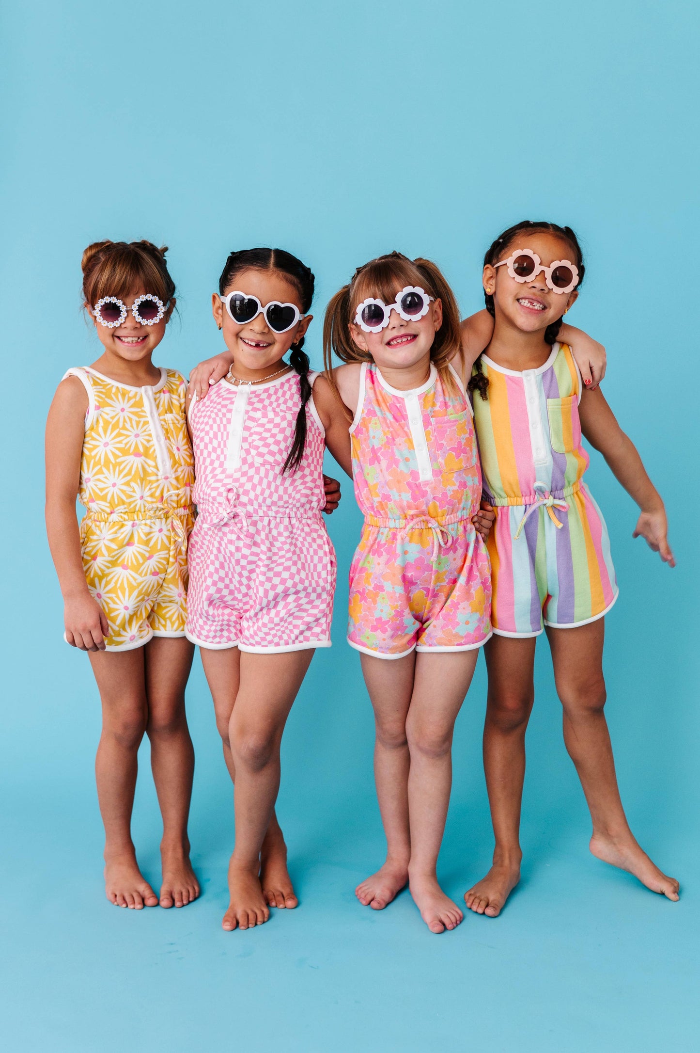 Tutti Fruitti Blossom Girls Tank Romper