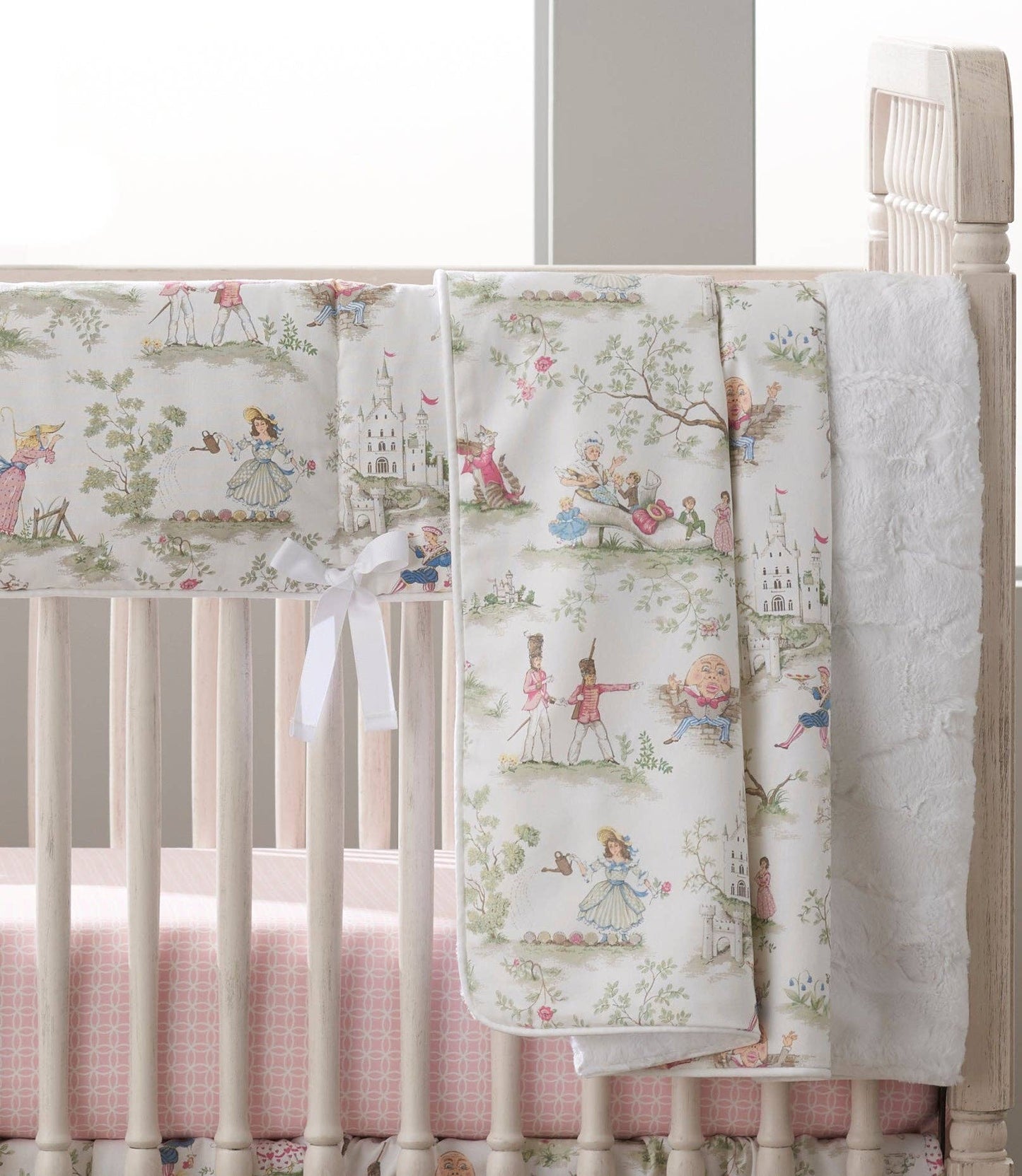 Nursery Rhyme Toile 8-pc. Crib Bedding Set