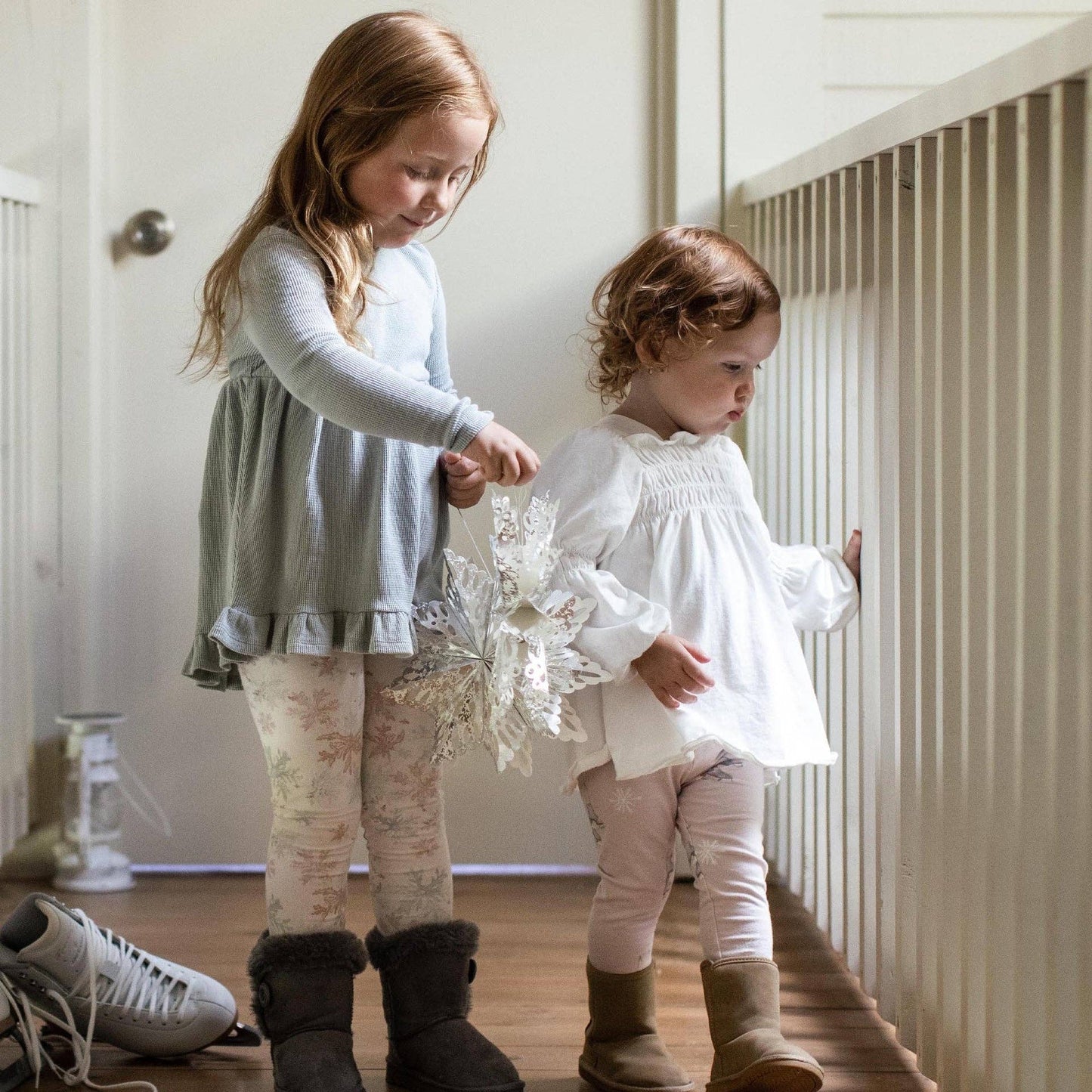 Ice Skates Organic Tunic & Pants Set