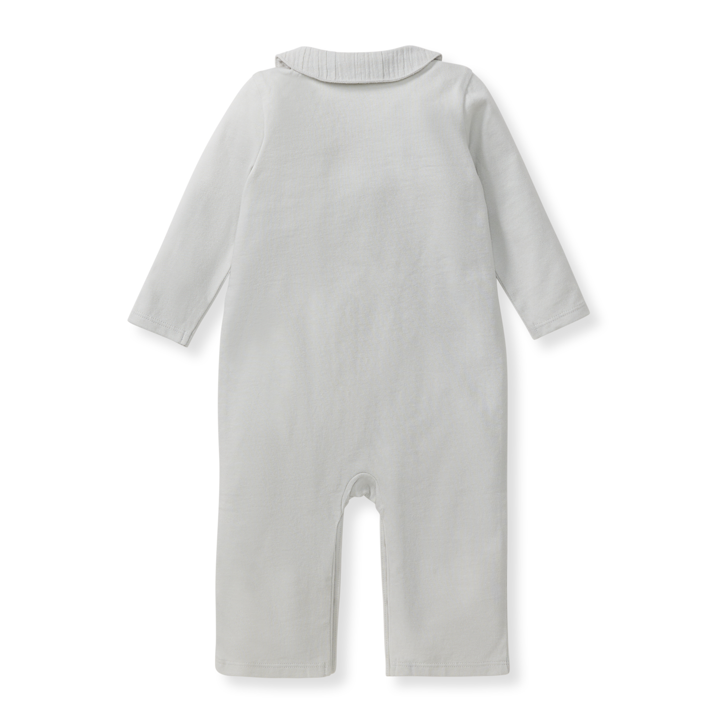 Muslin Collar Jumpsuit: Morning Blue
