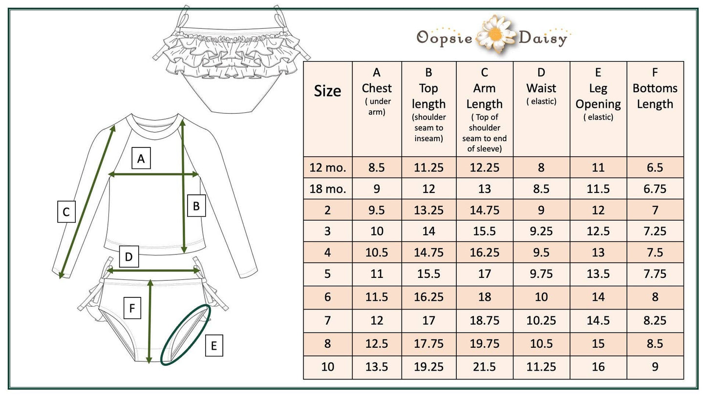 Kids Mint Sea Turtle Long Sleeve Rash Guard Ruffles Swimsuit