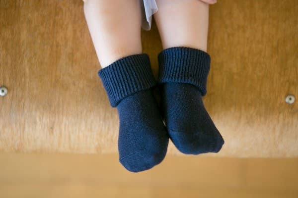 Triple Navy Ankle Socks