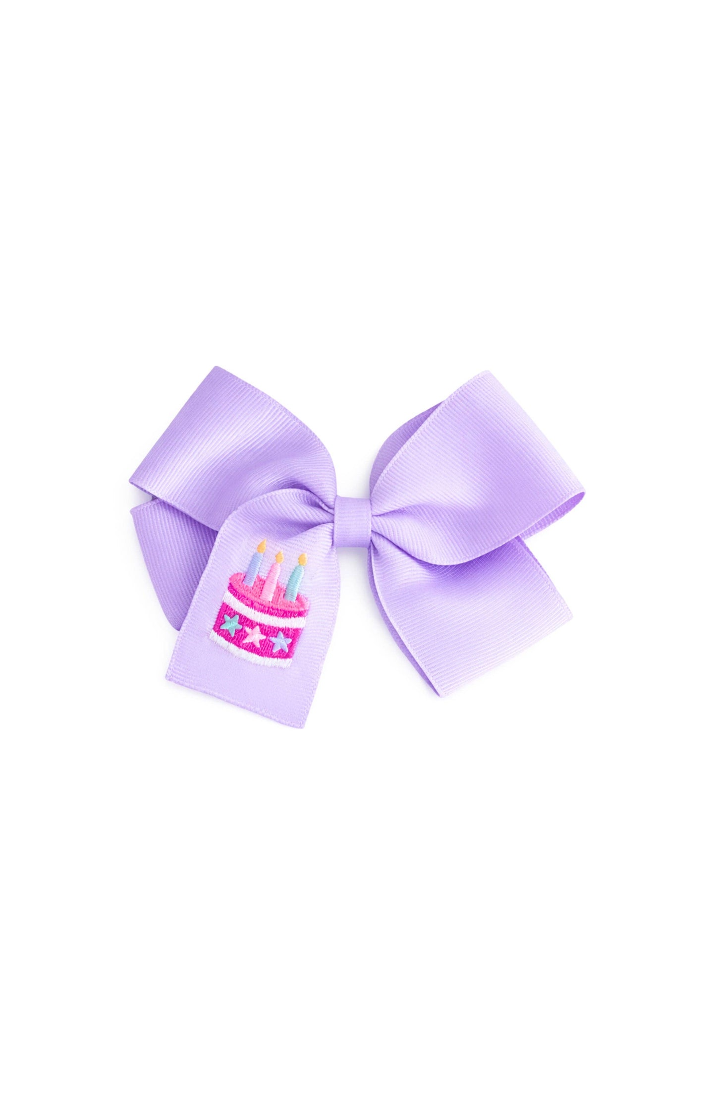 Birthday Cake Hair Bow: Pink