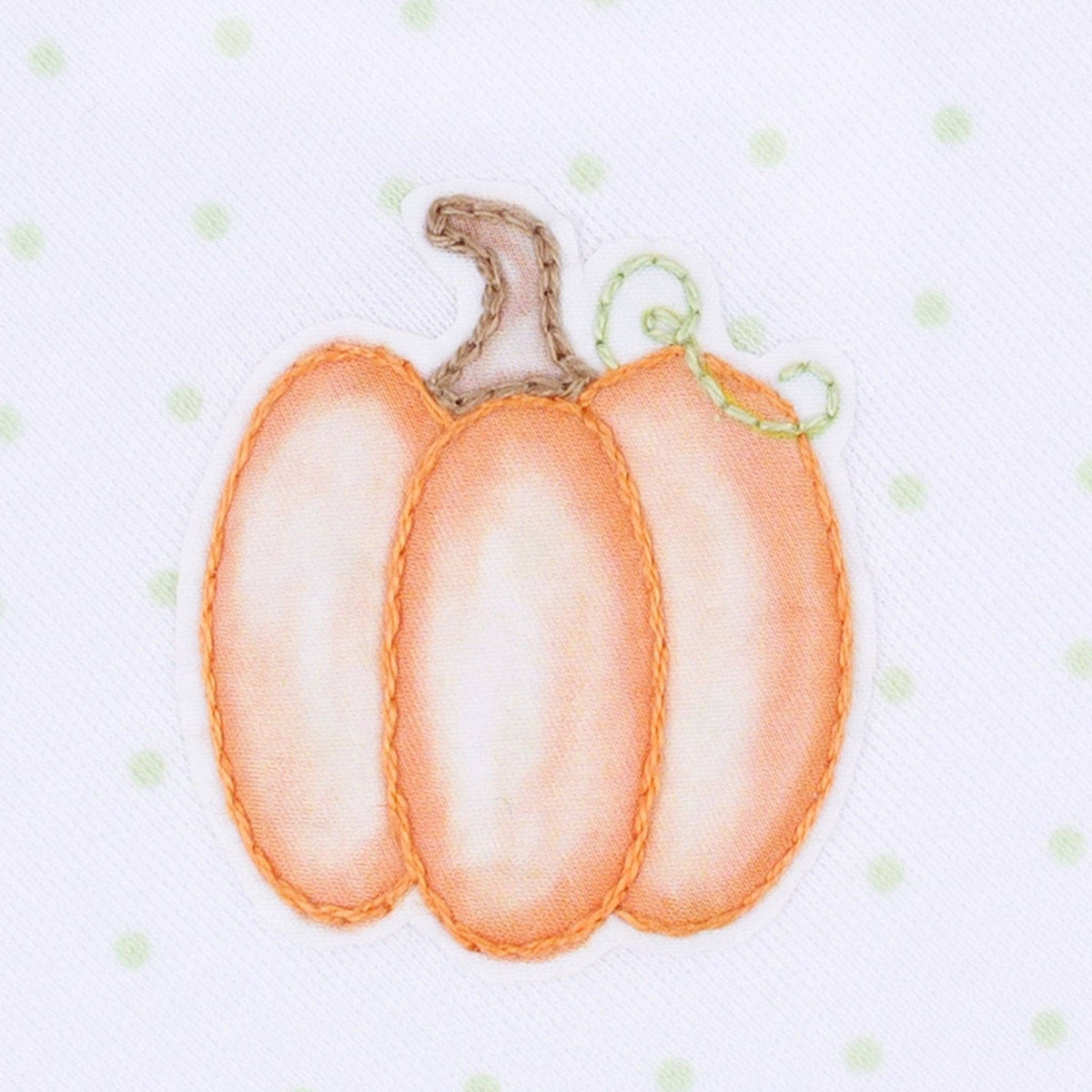 Baby Pumpkin Ruffle Long Sleeve Bubble: 3 Months