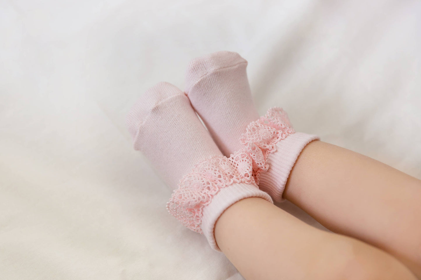 Frill Ankle Socks - Classic Pink