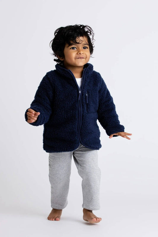 Sherpa Jacket_Navy: Boy / Navy