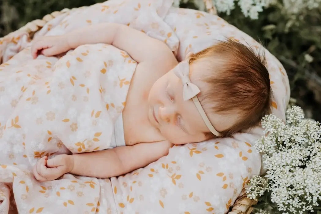 Swaddle Whimsy Floral Peach