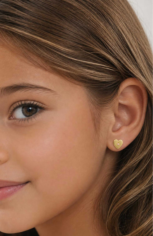 Heart Stud Earrings