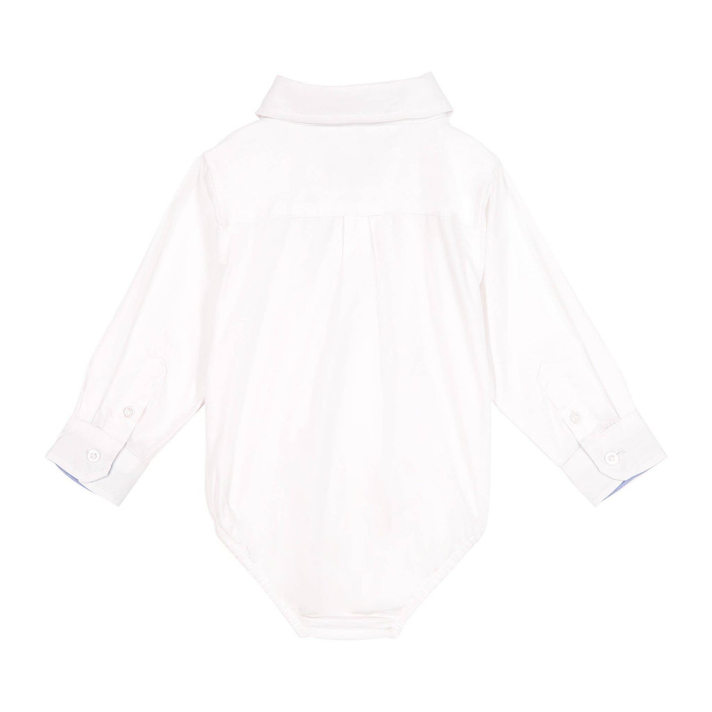 Boys Baby White Poplin Button-Down