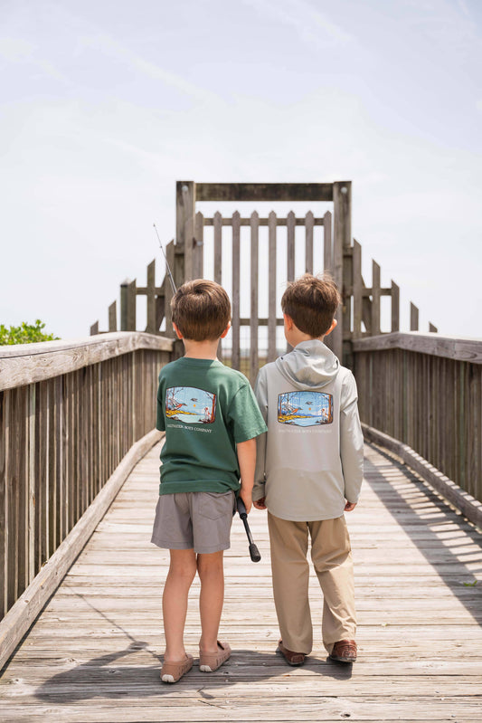 Field & Stream Boys Graphic Tee SS Green: Green