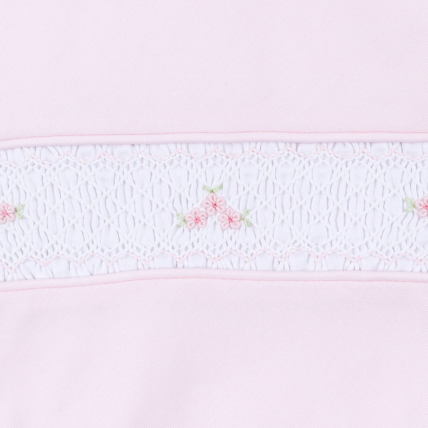 Willow's Classics Smocked Short Sleeve Bubble - Pink: