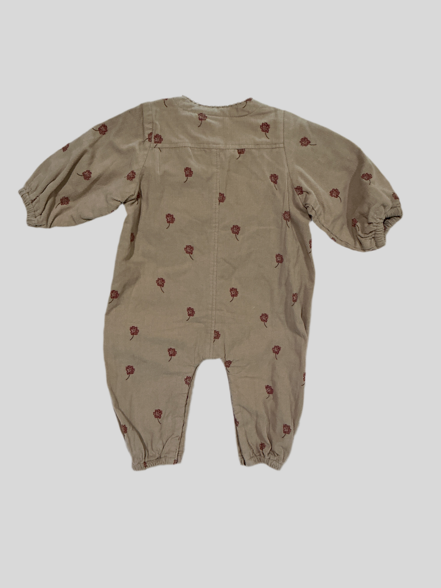 Corduroy Floral Jumpsuit