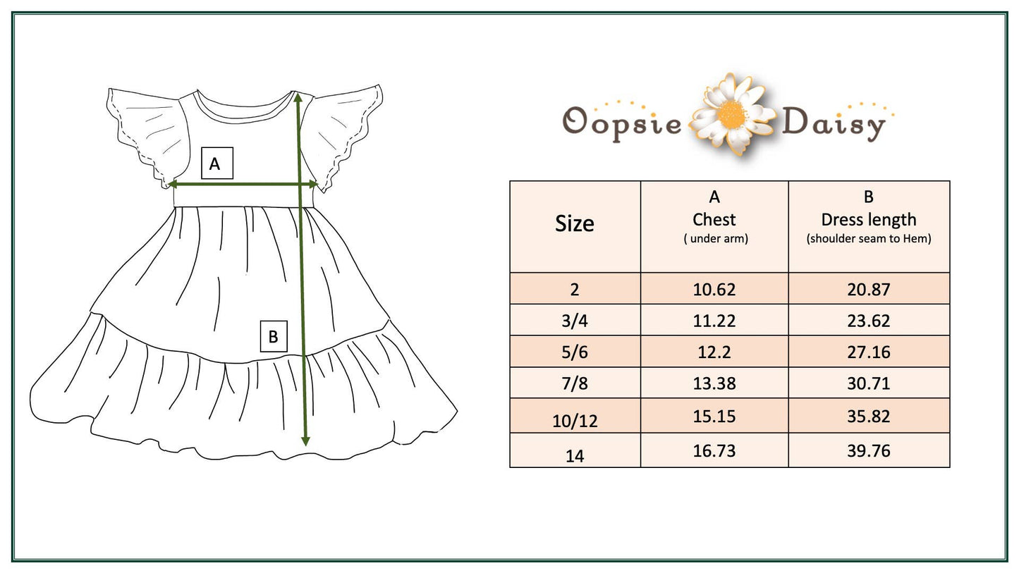 Kids Vintage Beige Floral Spring Easter Flutter Sleeve Dress