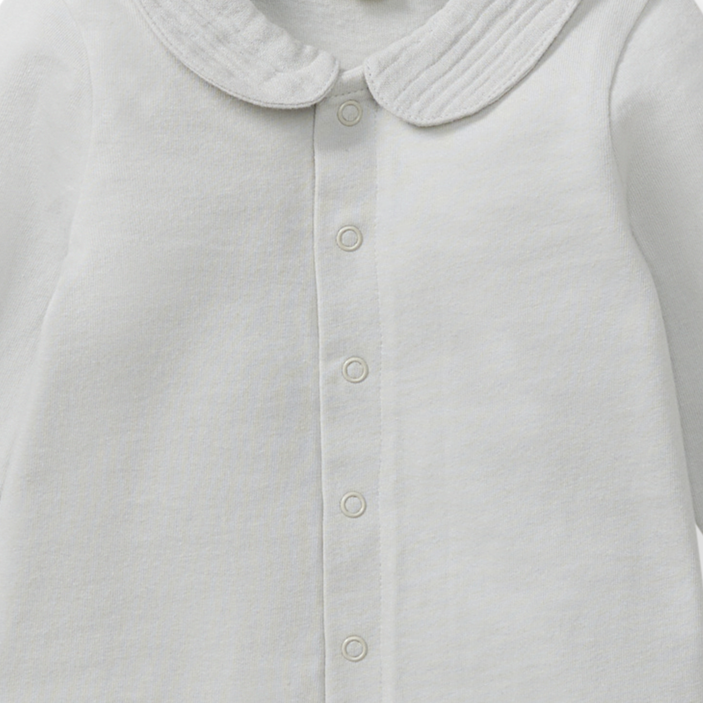 Muslin Collar Jumpsuit: Morning Blue
