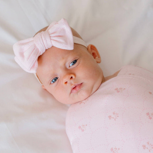HEADBAND & BOW SET: Whimsical Garden / ONE SIZE