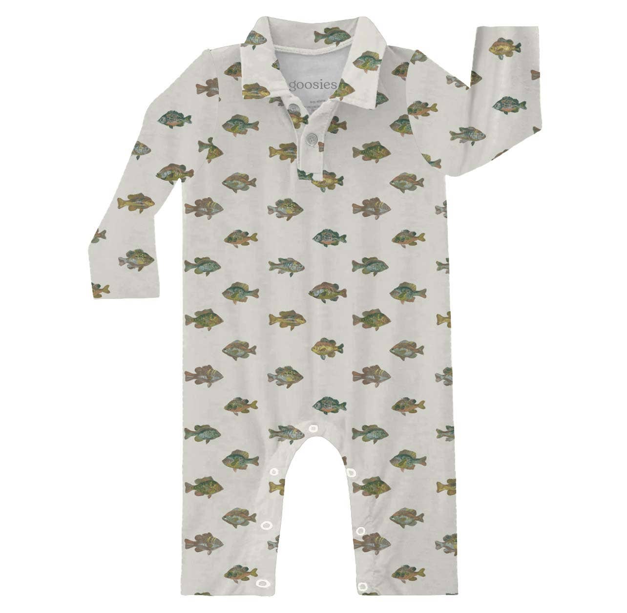 Lake Fish - LS Polo Romper
