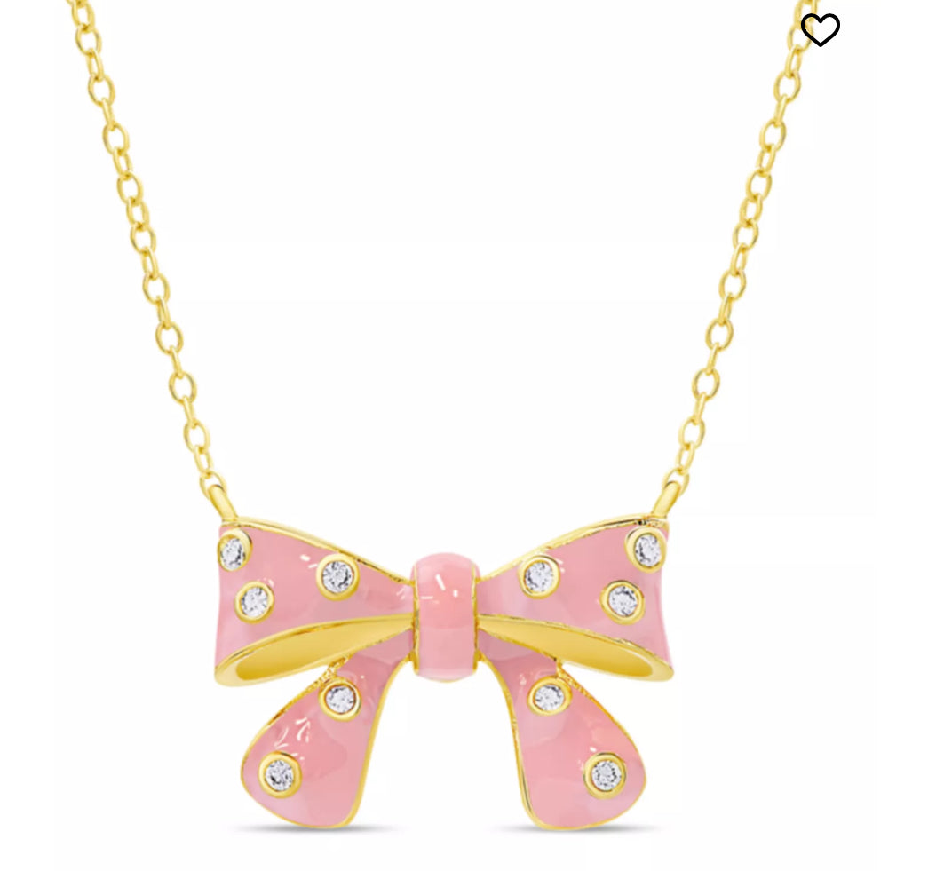CZ Bow Necklace