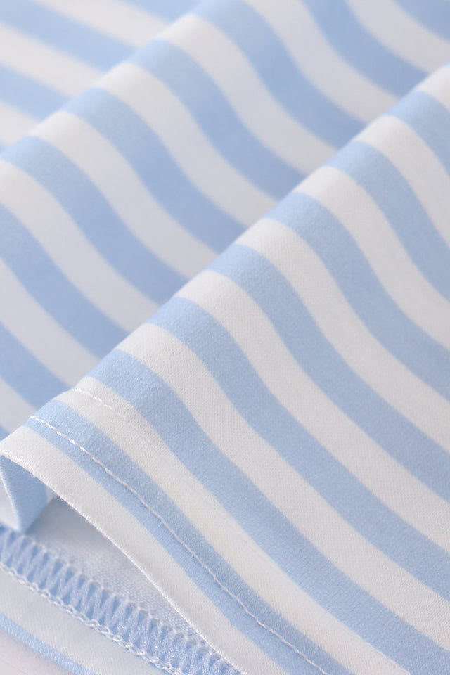 Blue Stripe Apple Polo