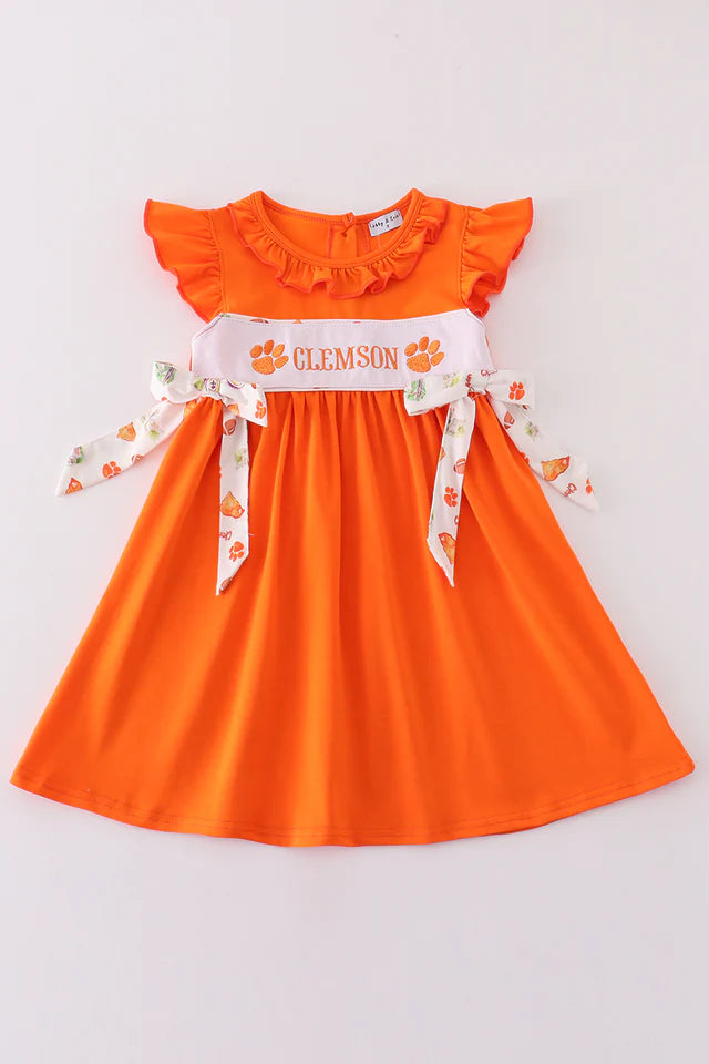 Clemson Embroidery Dress