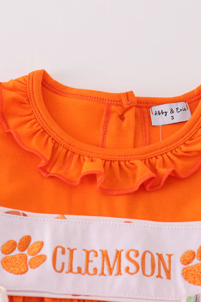 Clemson Embroidery Dress