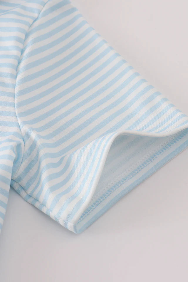 Bluey character embroidery button down shirt