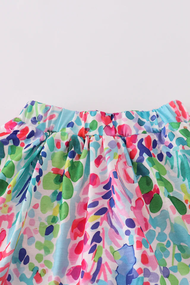 Rainbow Garden Skort Set