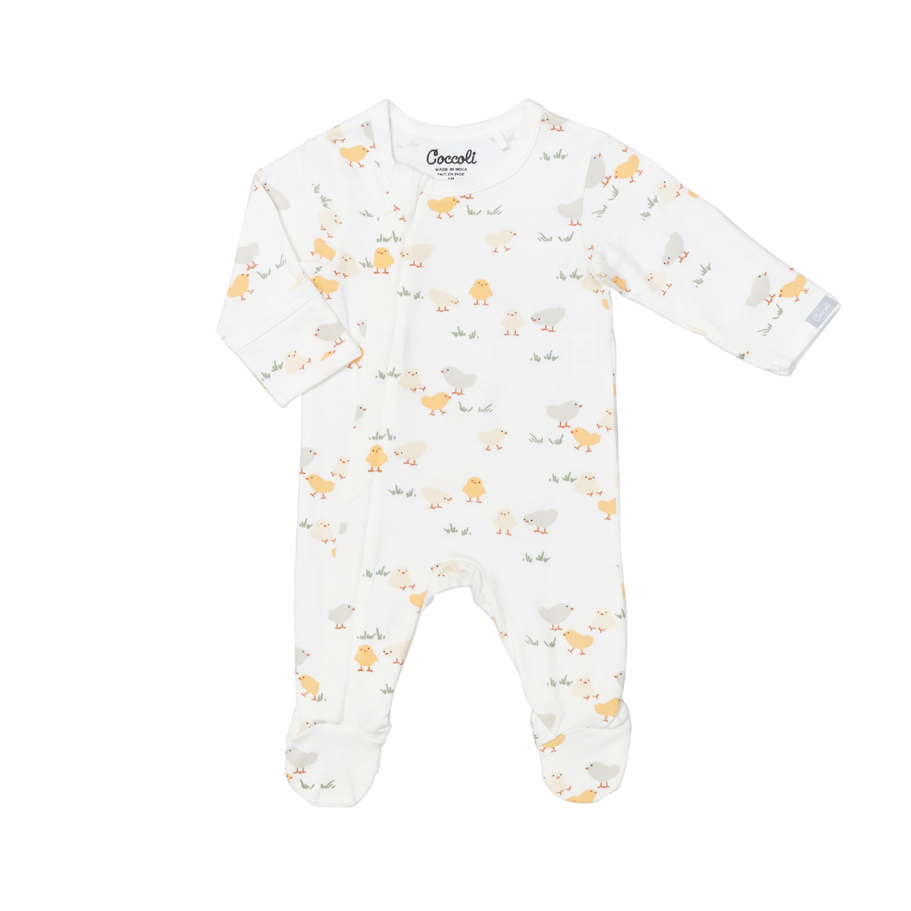 Chicks Cotton modal zipper footie