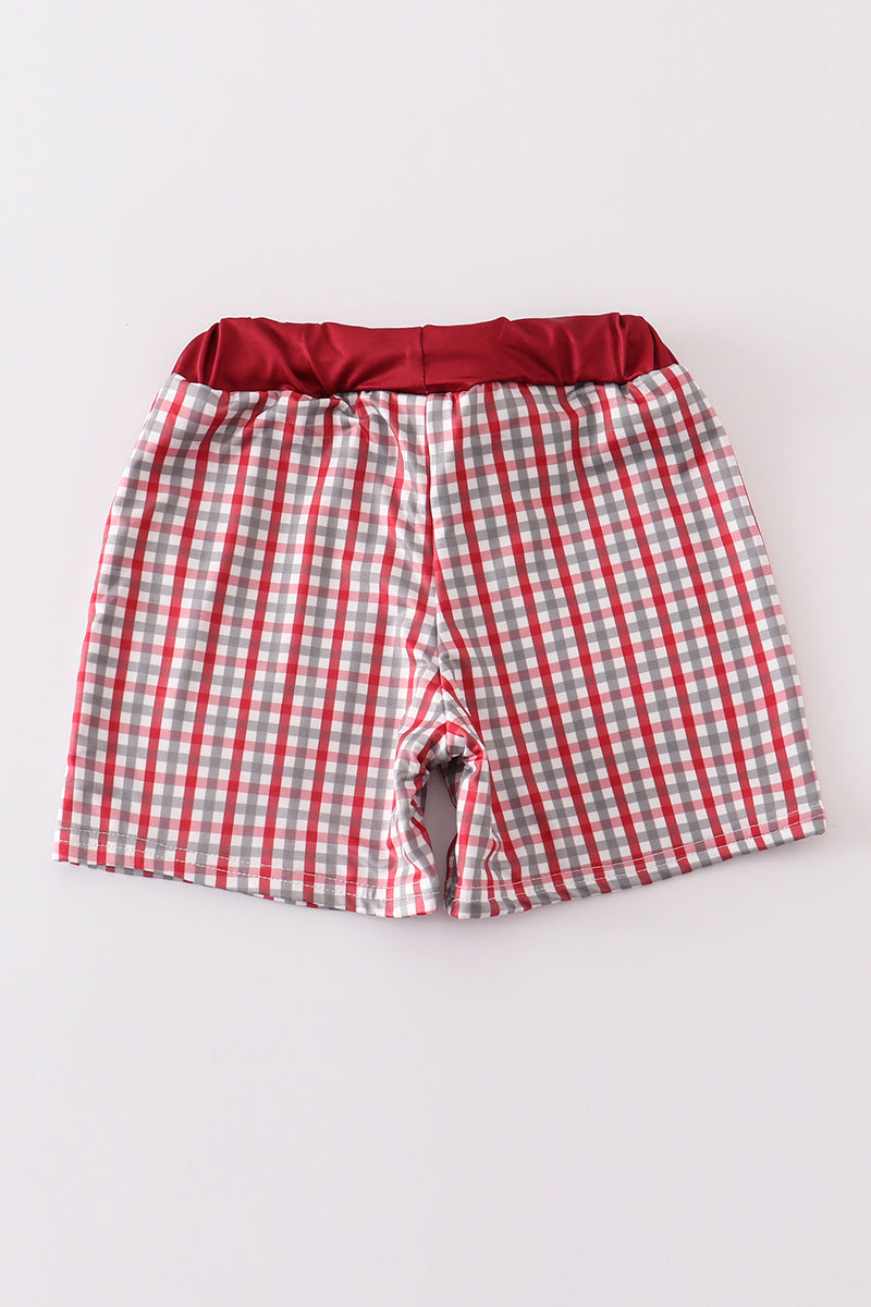 Alabama Elephant Embroidery Swim Shorts