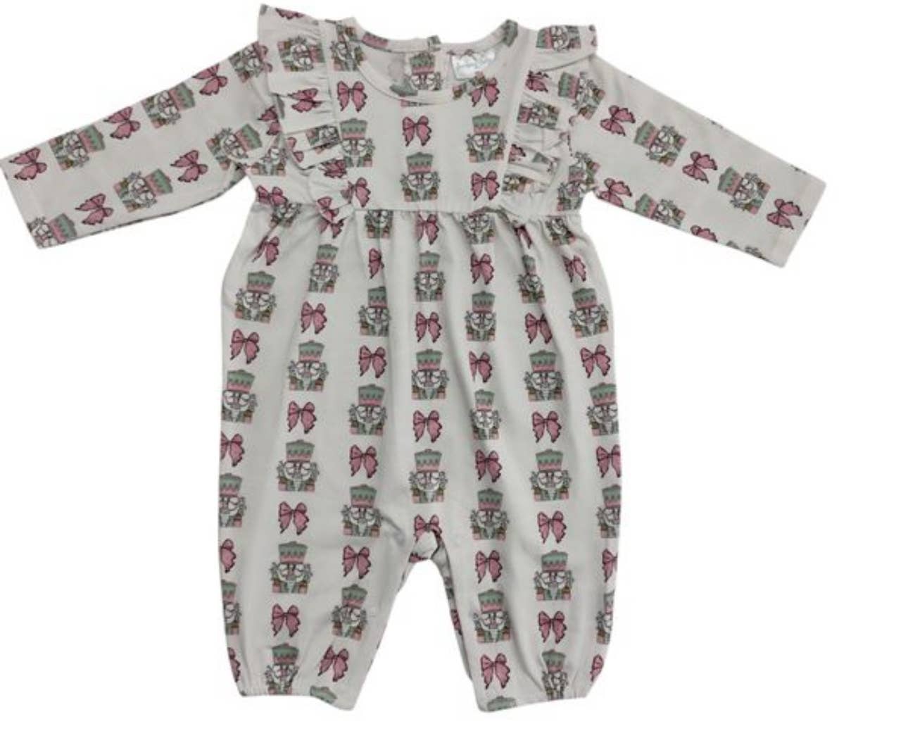 Pink Nutcracker Romper: NB