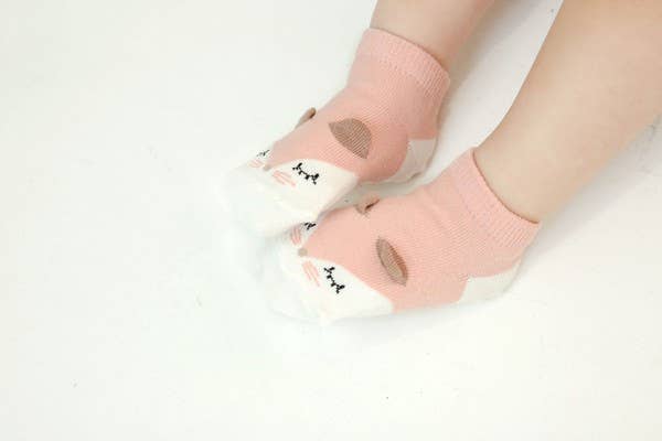 Pink Cat Socks