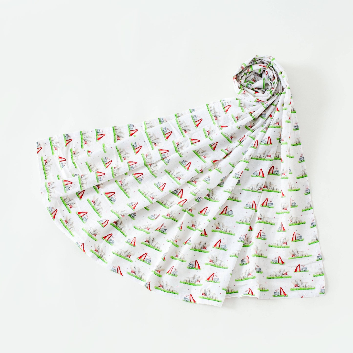 Mascot Mania in Alabama Organic Muslin Blanket