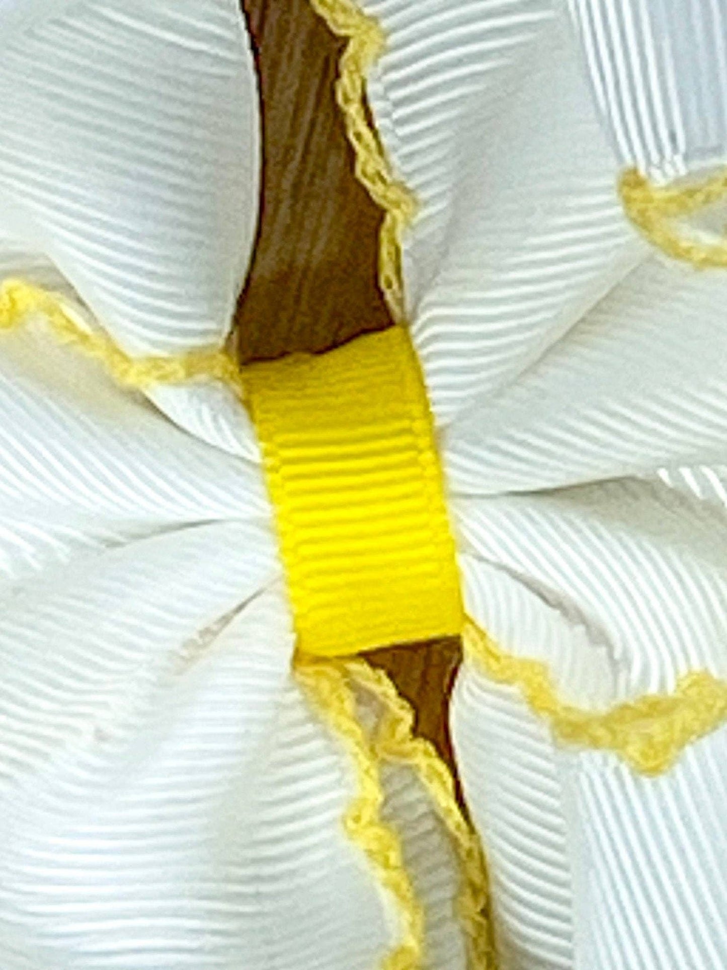 Pencil Embroidered Moonstitch Hair Bow | Clip or Headband: Headband
