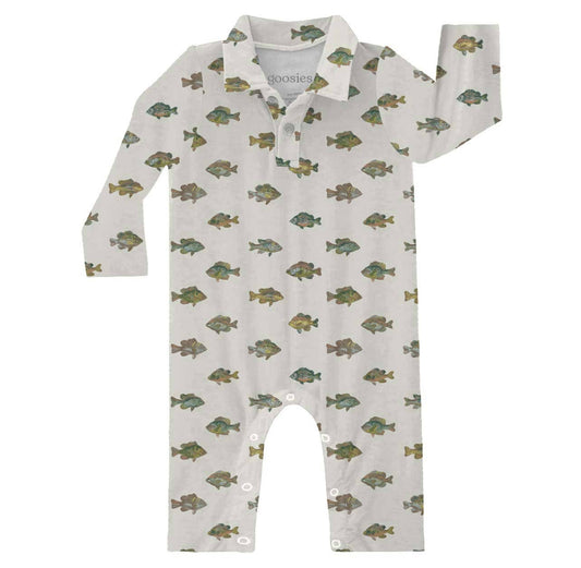 Lake Fish - LS Polo Romper