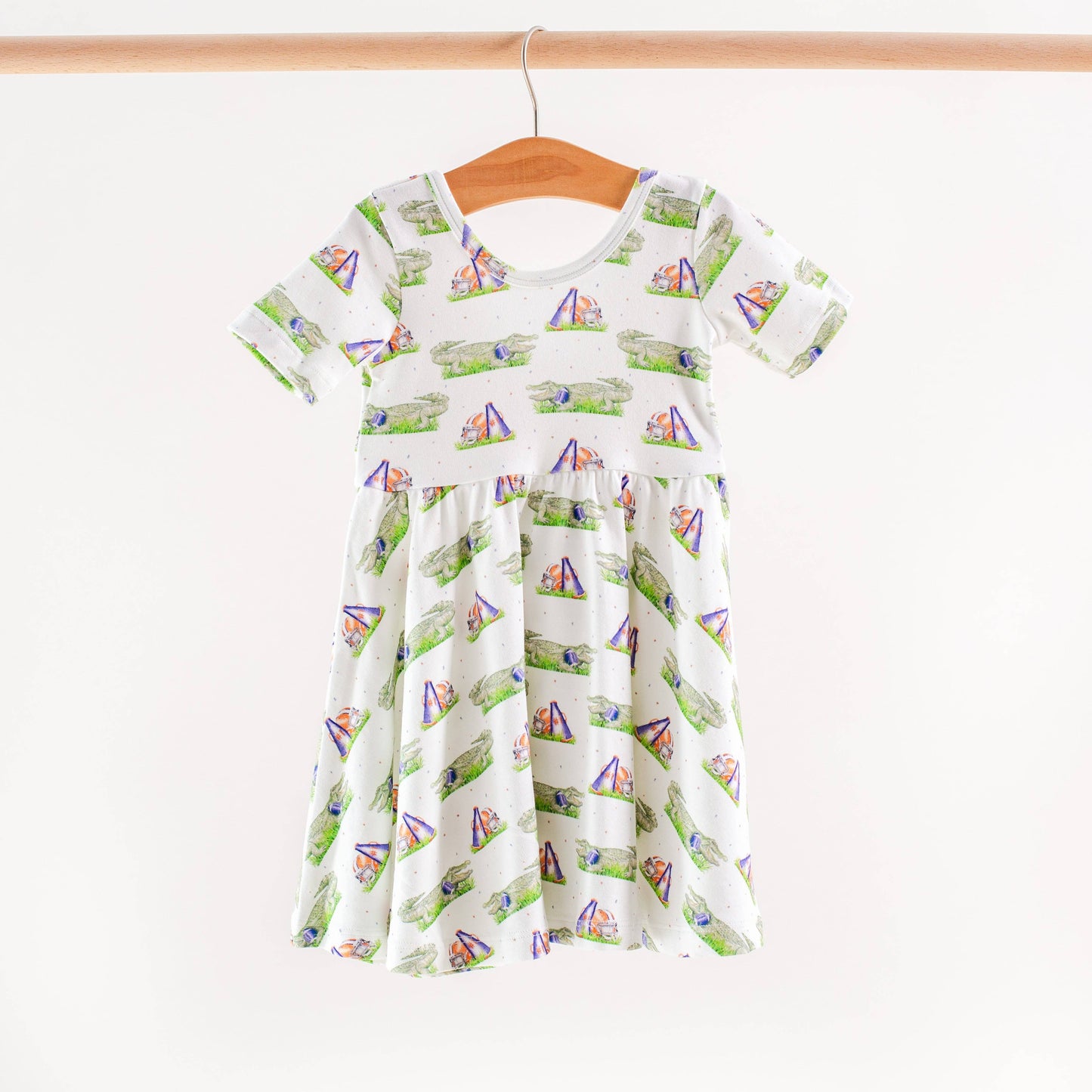 Mascot Mania in Florida Organic Cotton Twirl Dress: 2T