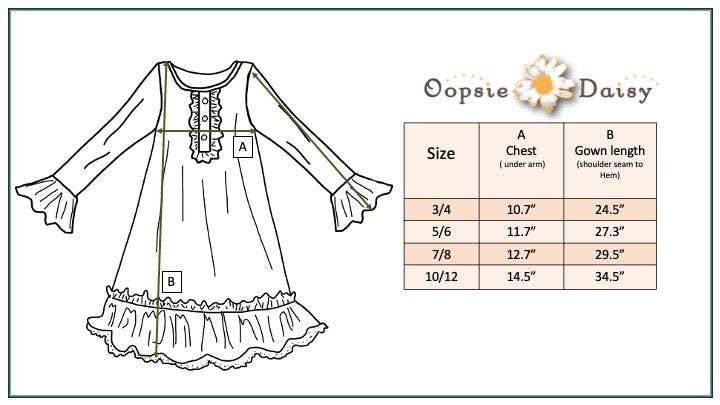 Kids Christmas Holiday Cat Ruffle Lounge Play Gown