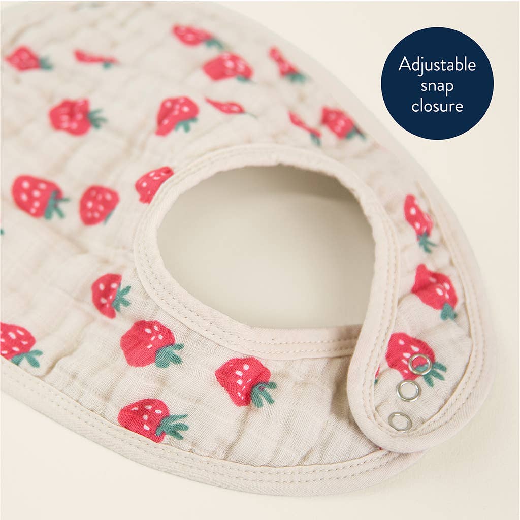 Itzy Bibs™: Strawberries + Cream