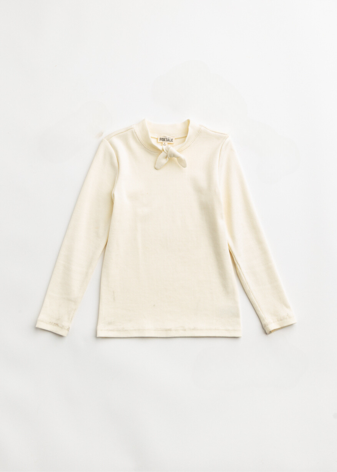 Vanilla Cream Neck Tie Top: Vanilla Cream