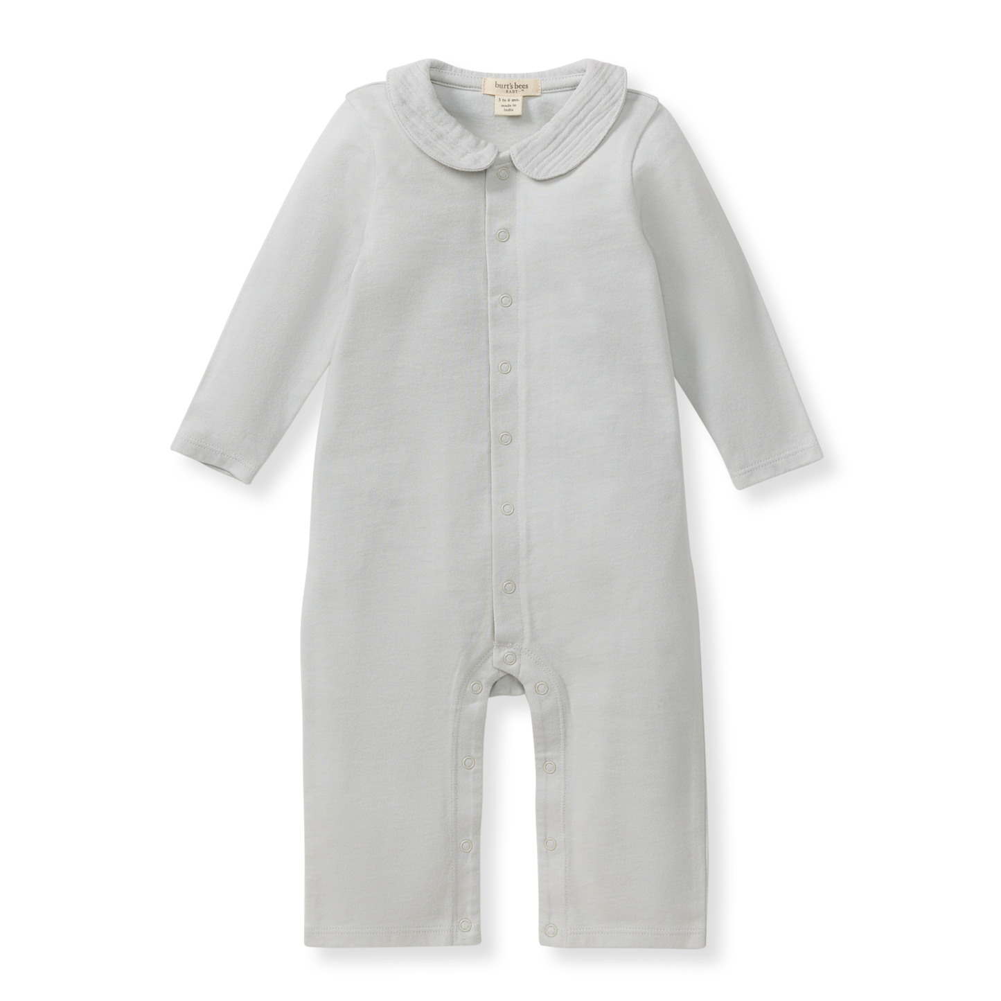 Muslin Collar Jumpsuit: Morning Blue