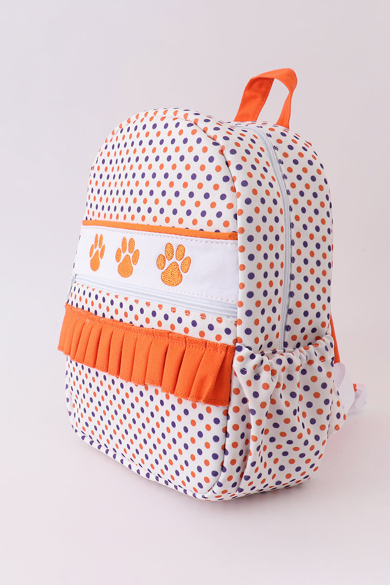 Clemson Embroidery Girl's Backpack