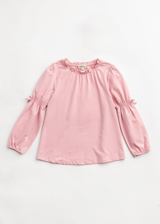 Sweet Pea Peasant Top: Pink Nectar