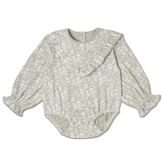 Organic Ruffle Bubble Romper