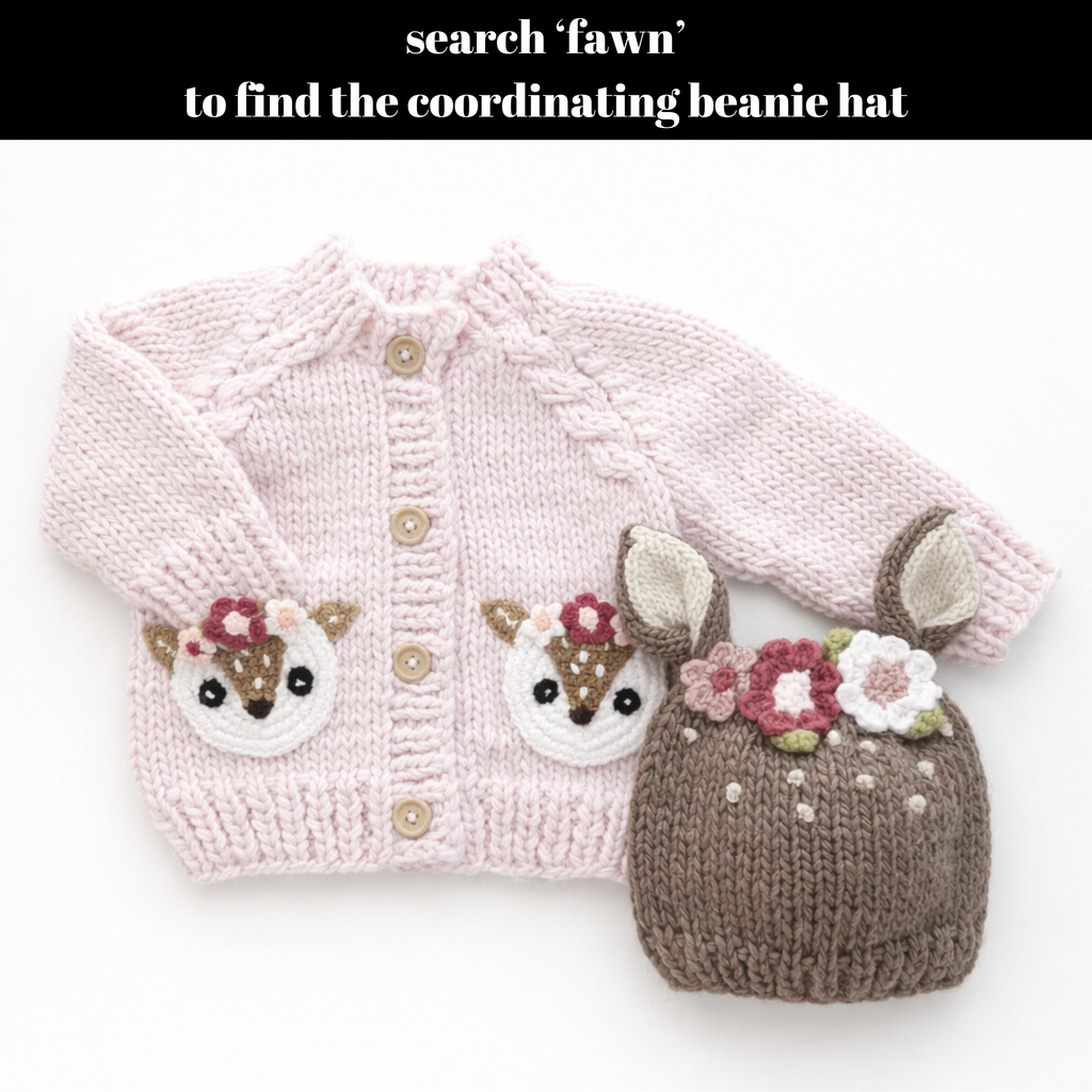 Fawn Cardigan Sweater Set for Baby & Toddler: 0-6 months