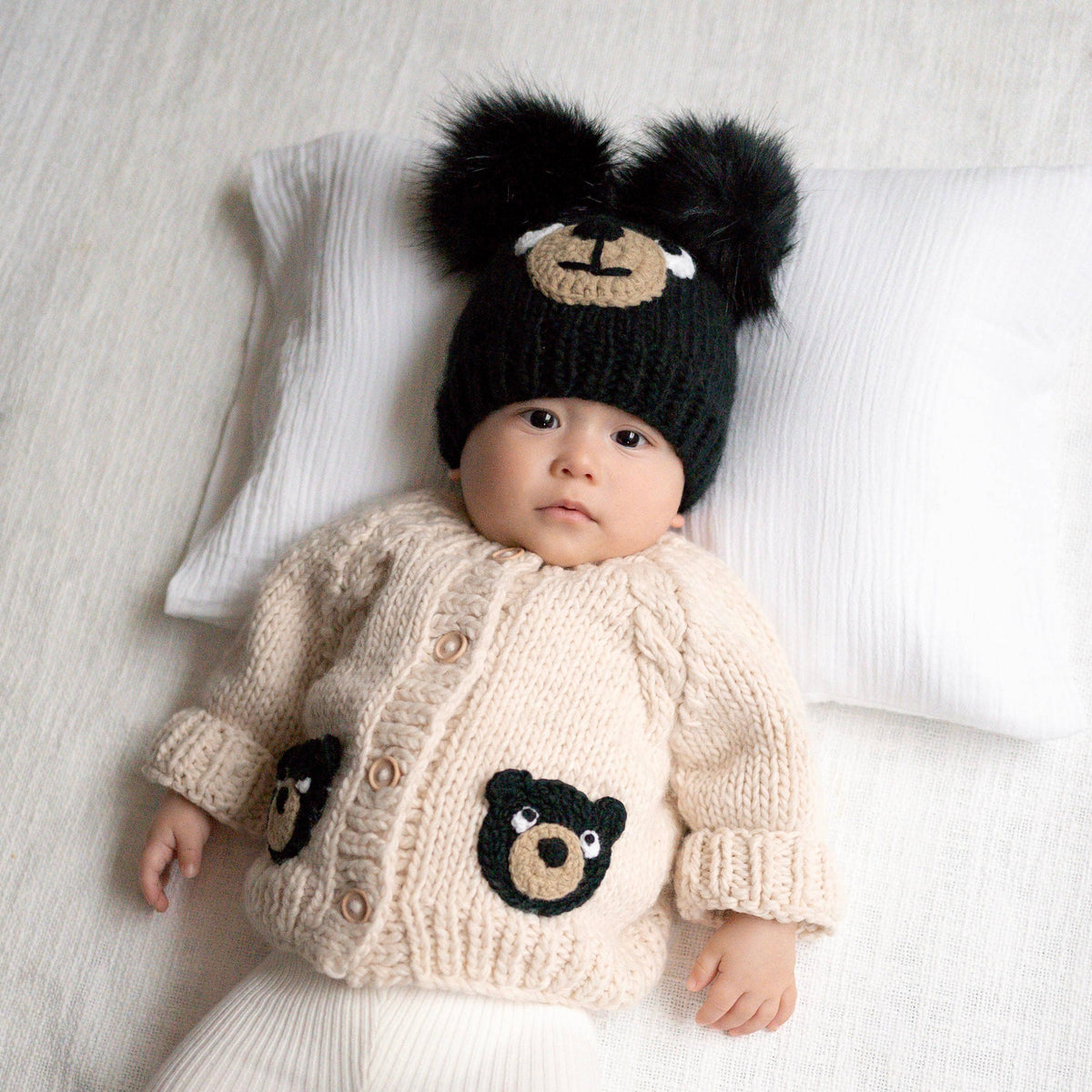 Black Bear Cardigan Set for Baby & Toddler: 18-24 months