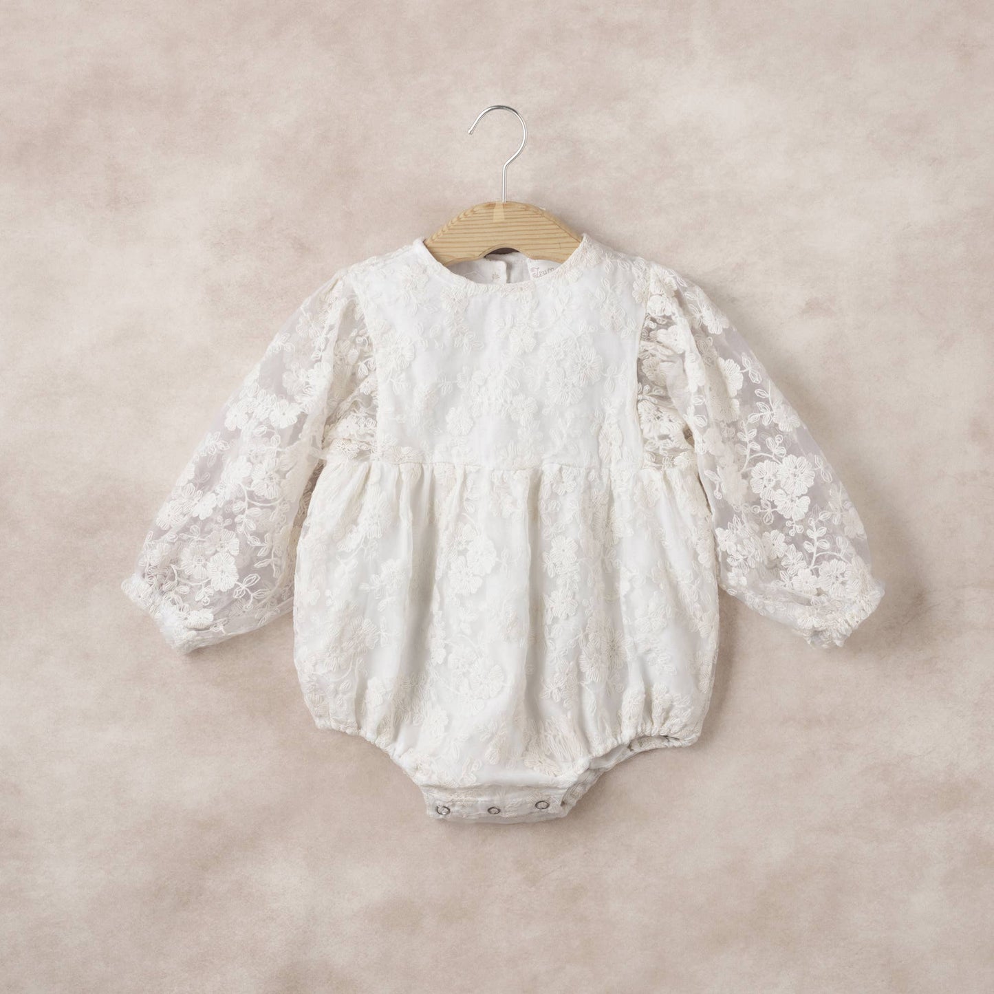 Ivory Lace Baby Romper
