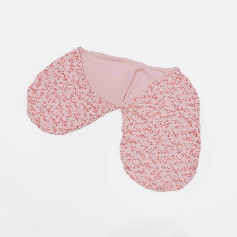 COCOON SWADDLE SET in Silky Modal: Bitty Blooms & Baby Pink Gingham / Small