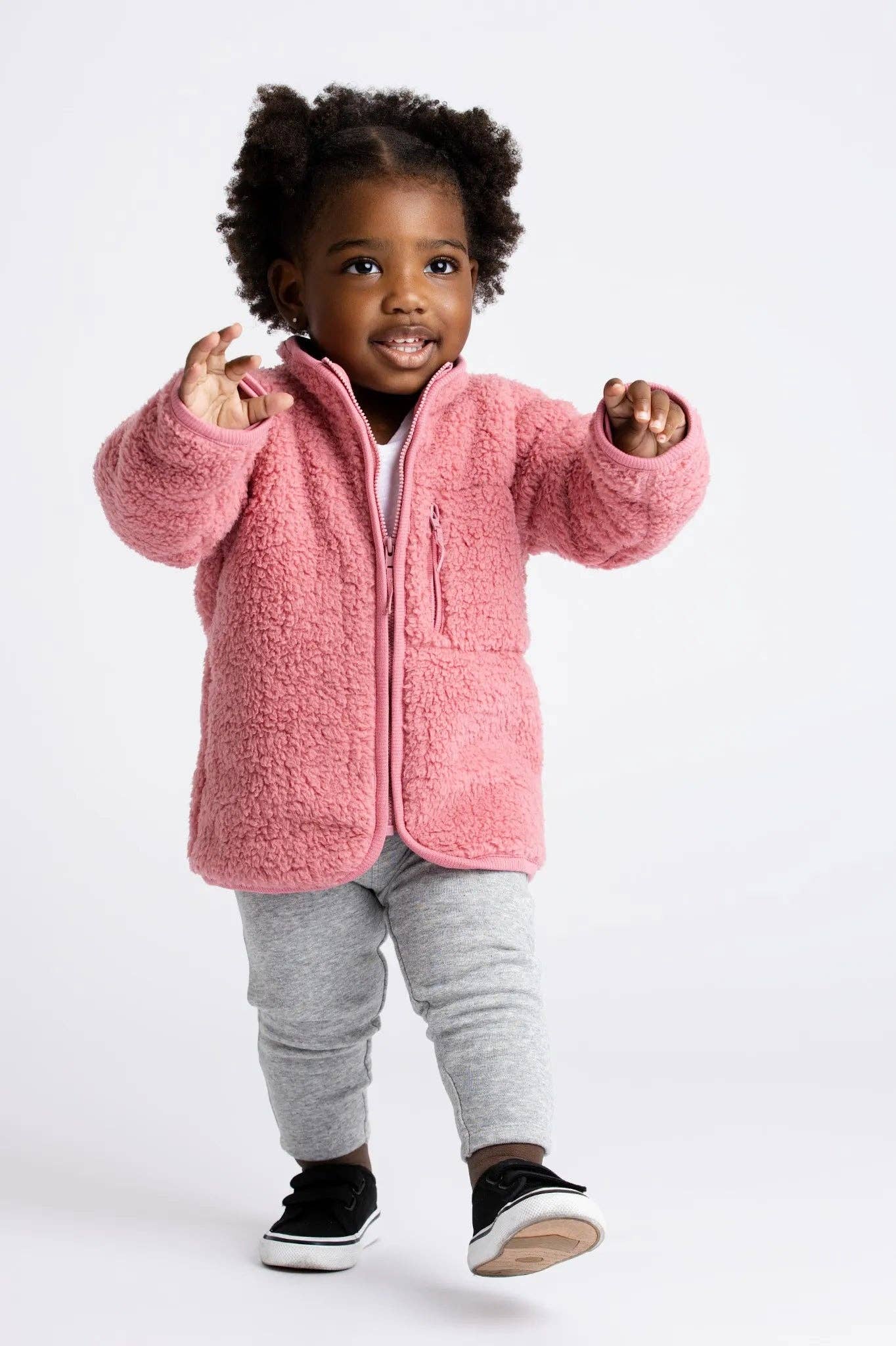 Sherpa Jacket_Mauve Pink: Girl / Mauve Pink