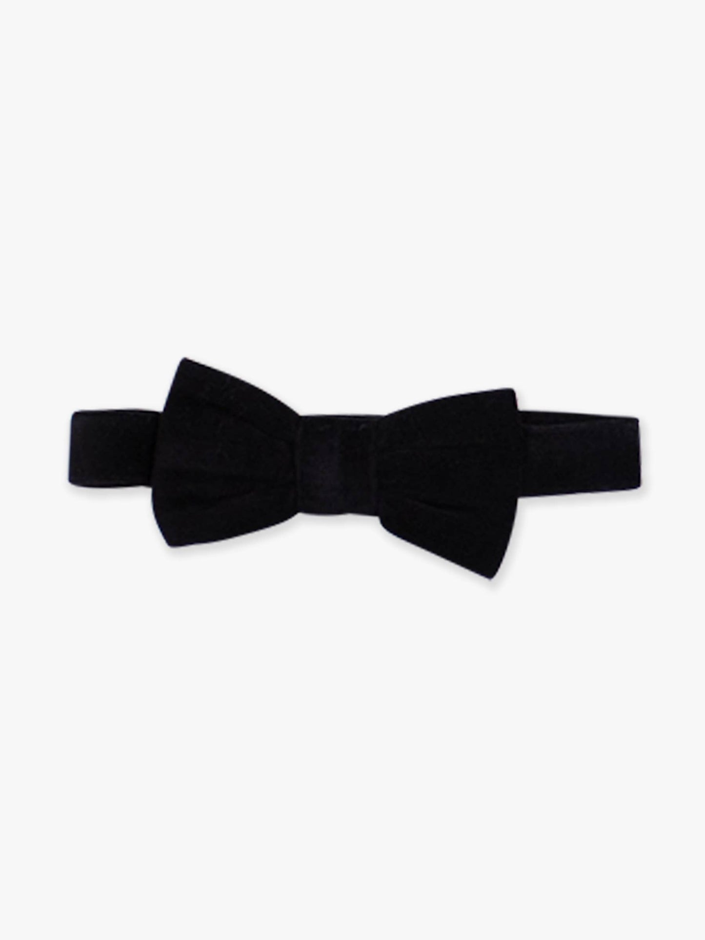 Boys Black Corduroy Bow Tie: Black