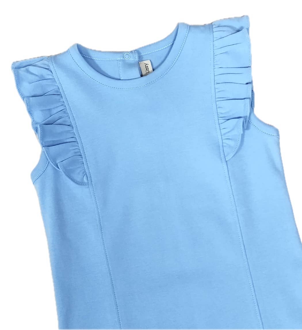 Positano Collection Blue Girl's Pima Top: