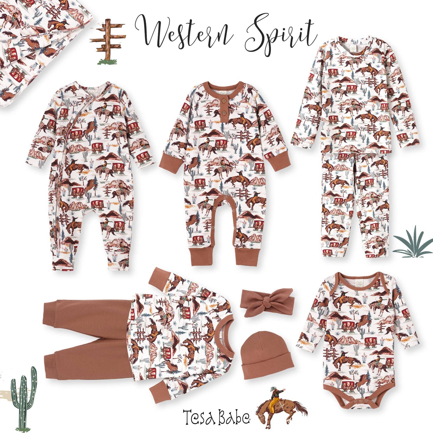 Cowboy Baby Boy Set – Western Spirit Bamboo & Cotton