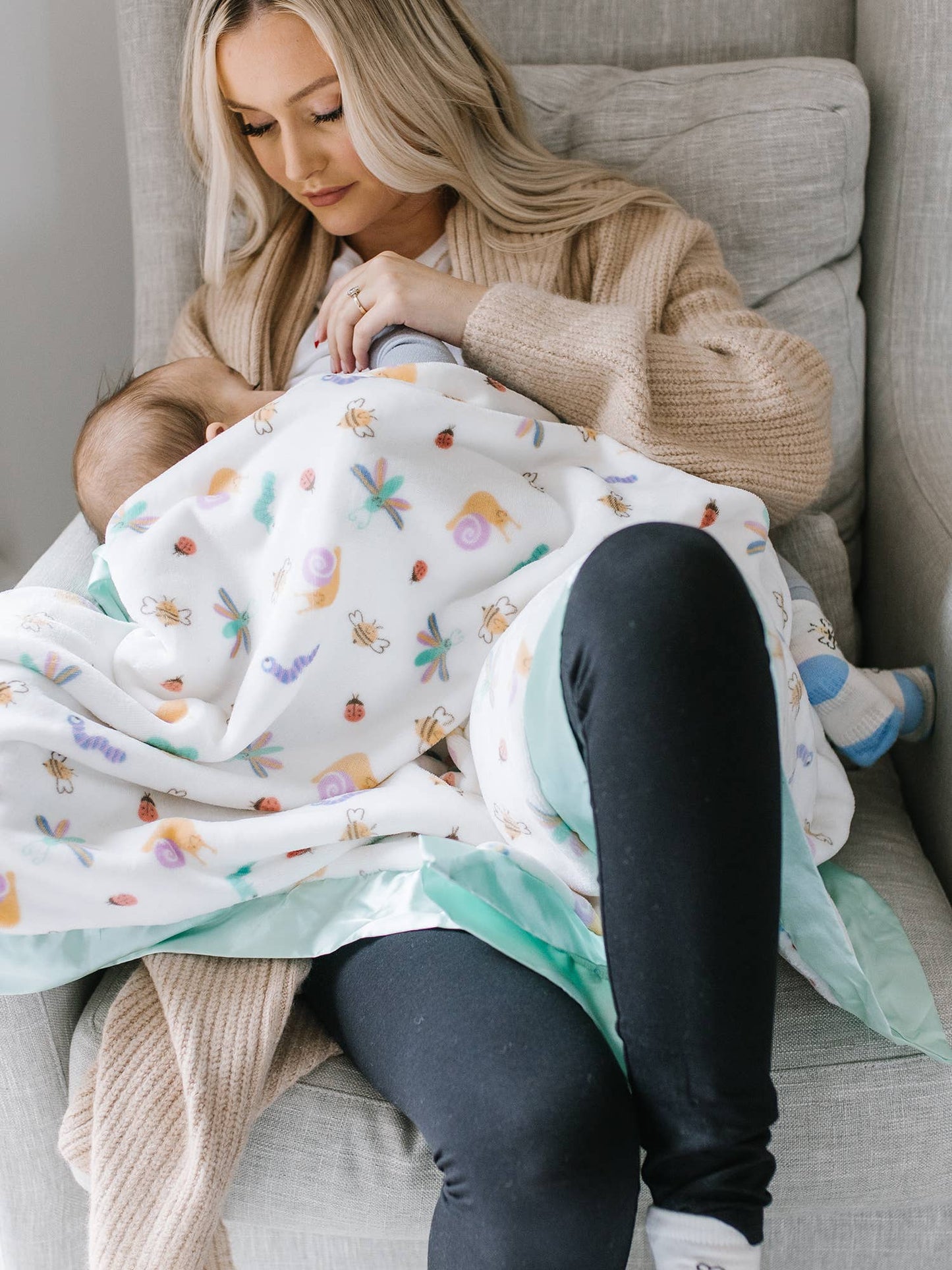 Reversible Baby Blanket- Love Bug